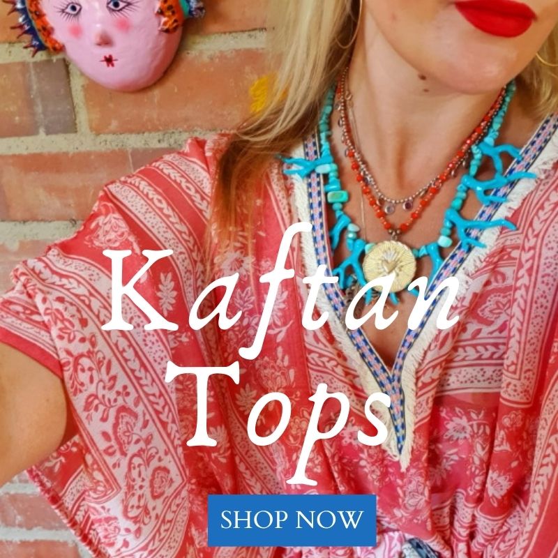Beautiful, bespoke, authentic Kaftans & tops & bohemian fashion